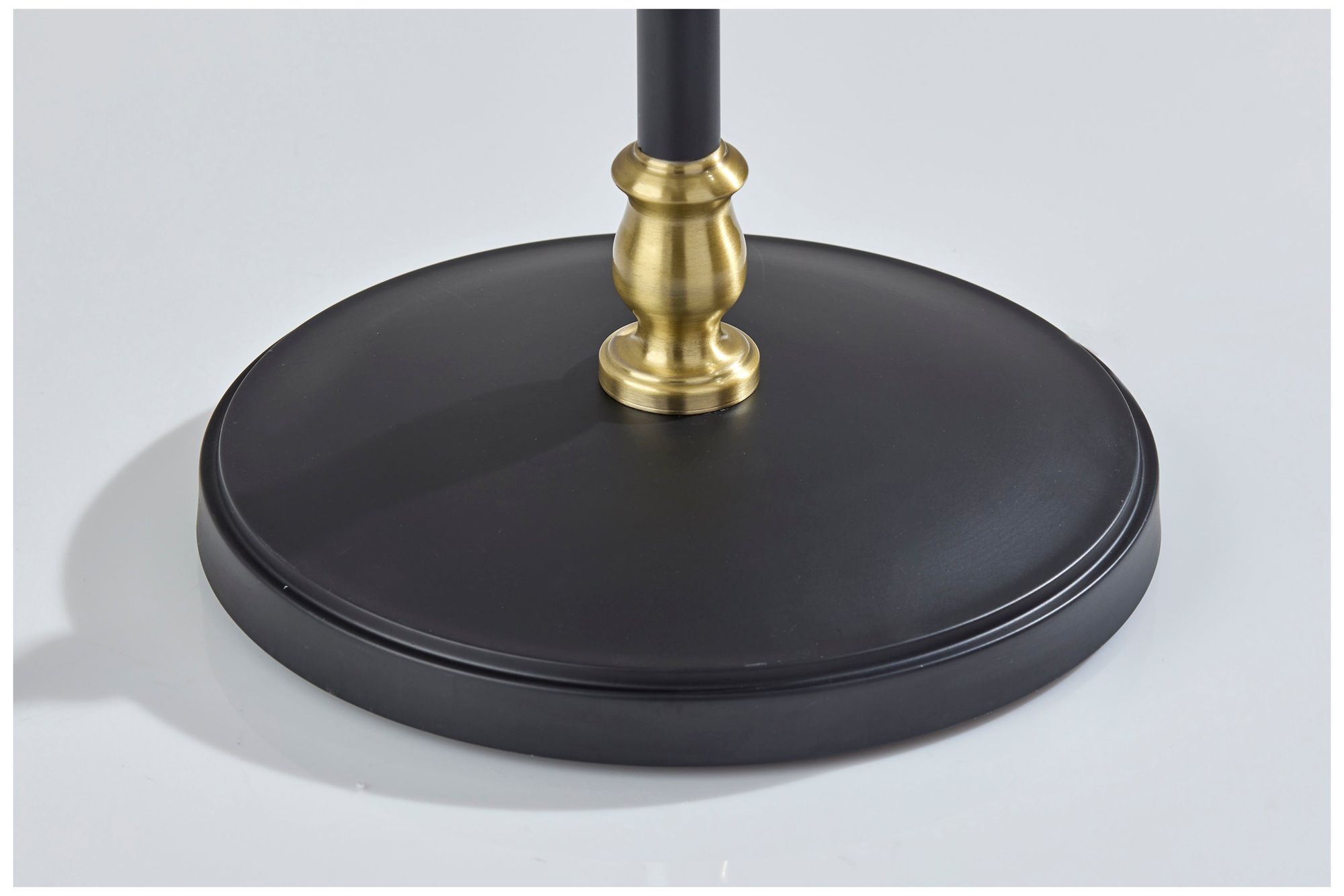 Image 5 Adesso Elijah Floor Lamp - Black & Antique Brass more views