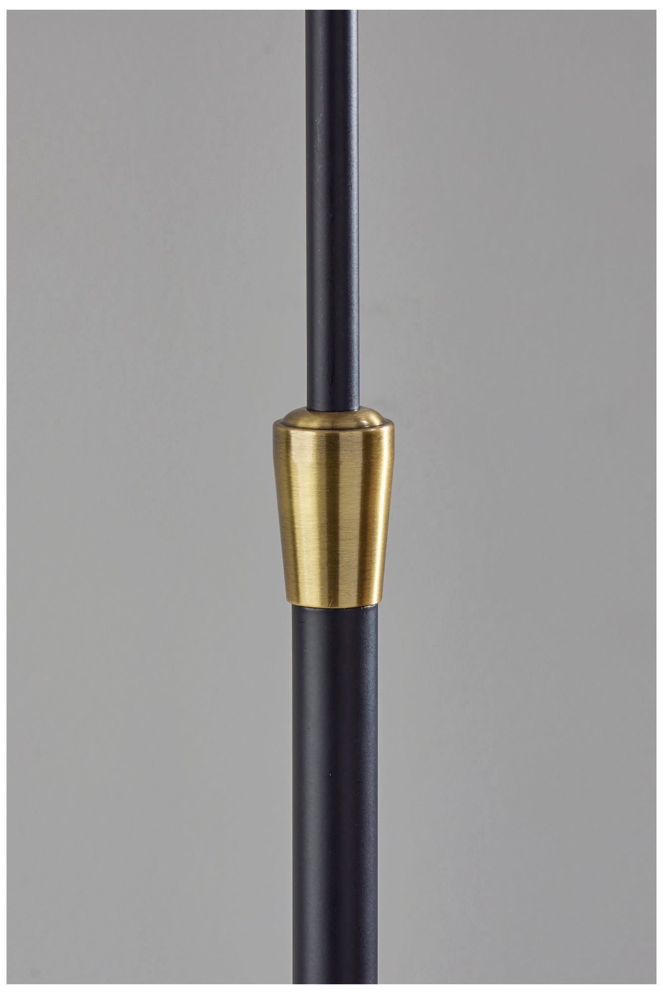 Image 6 Adesso Elijah Floor Lamp - Black & Antique Brass more views