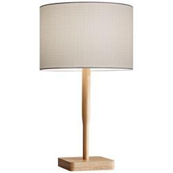 Adesso Ellis Natural Rubberwood Scandinavian Modern Table Lamp