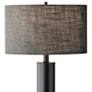 2_Adesso Ezra 25 1/2" High Modern Black Metal Column Table Lamp more views
