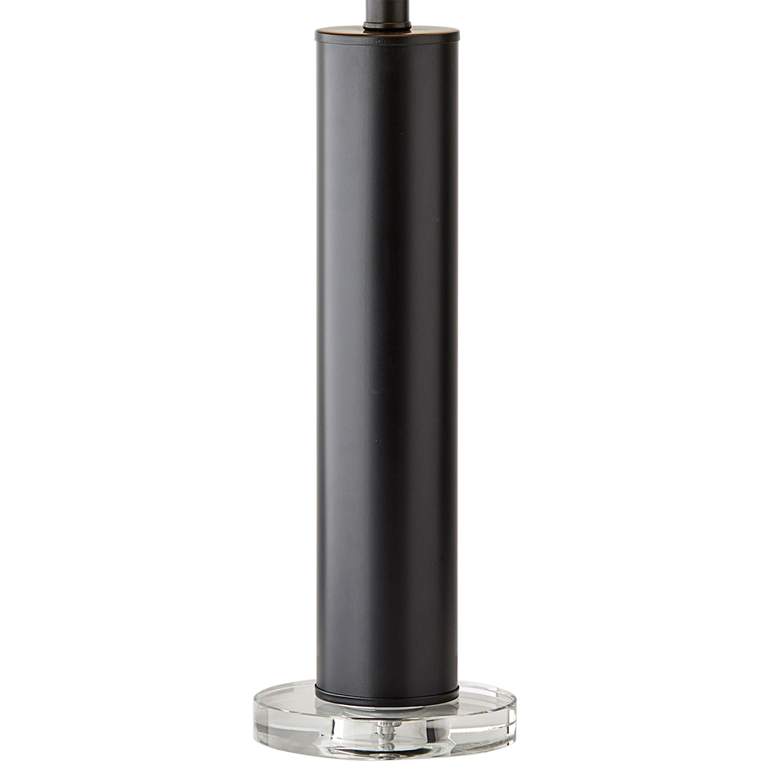 Image 3 Adesso Ezra 25 1/2" High Modern Black Metal Column Table Lamp more views