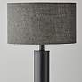 6_Adesso Ezra 25 1/2" High Modern Black Metal Column Table Lamp more views