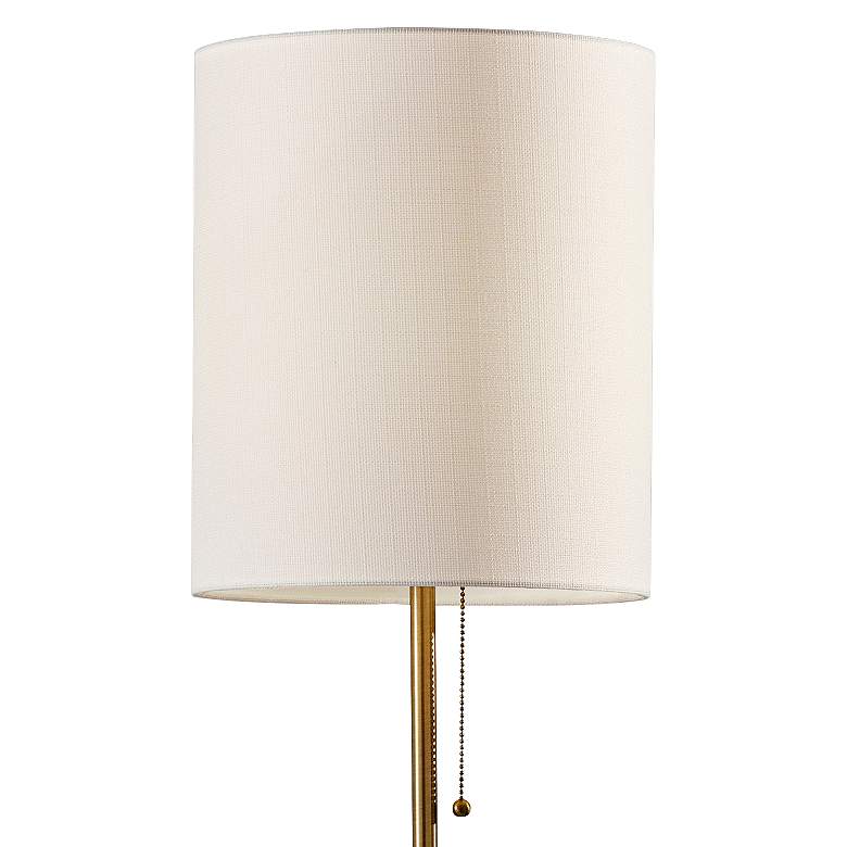 Image 2 Adesso Fiona 62" High Modern Antique Brass Floor Lamp more views