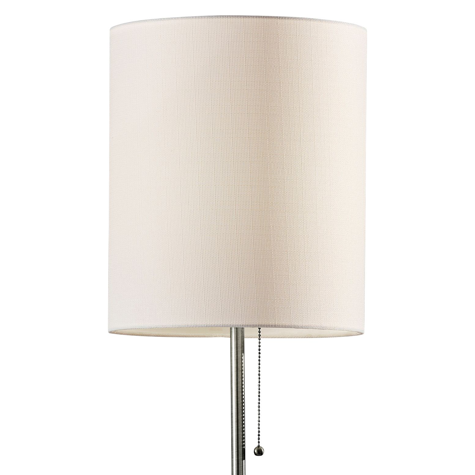Image 2 Adesso Fiona 62" High Modern Brushed Steel Pull Chain Floor Lamp more views