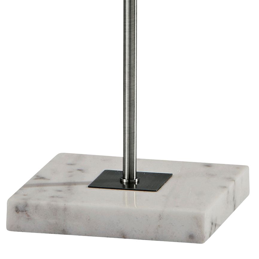 Image 3 Adesso Fiona 62" High Modern Brushed Steel Pull Chain Floor Lamp more views