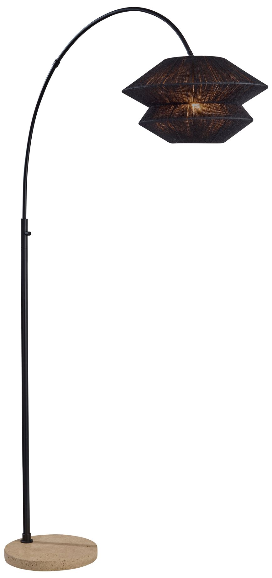 Adesso Gardner Arc Lamp - Black