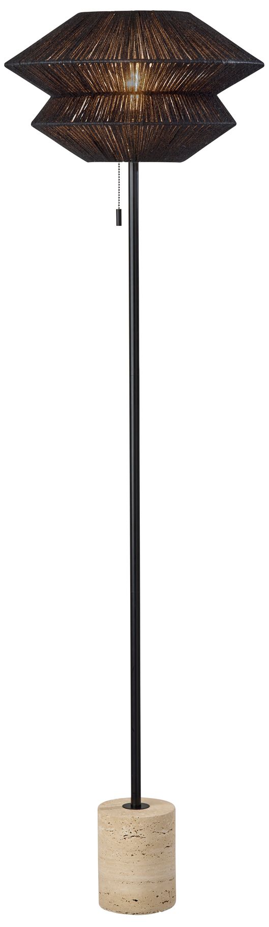 Adesso Gardner Floor Lamp - Black