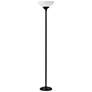 1_Adesso Glenn 71" Black Finish 300 Watt Classic Torchiere Floor Lamp