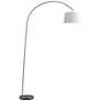 2_Adesso Goliath 83" Brushed Steel Modern Arc Floor Lamp