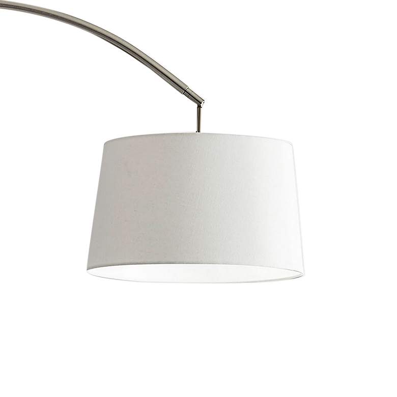 Image 3 Adesso Goliath 83" Brushed Steel Modern Arc Floor Lamp more views