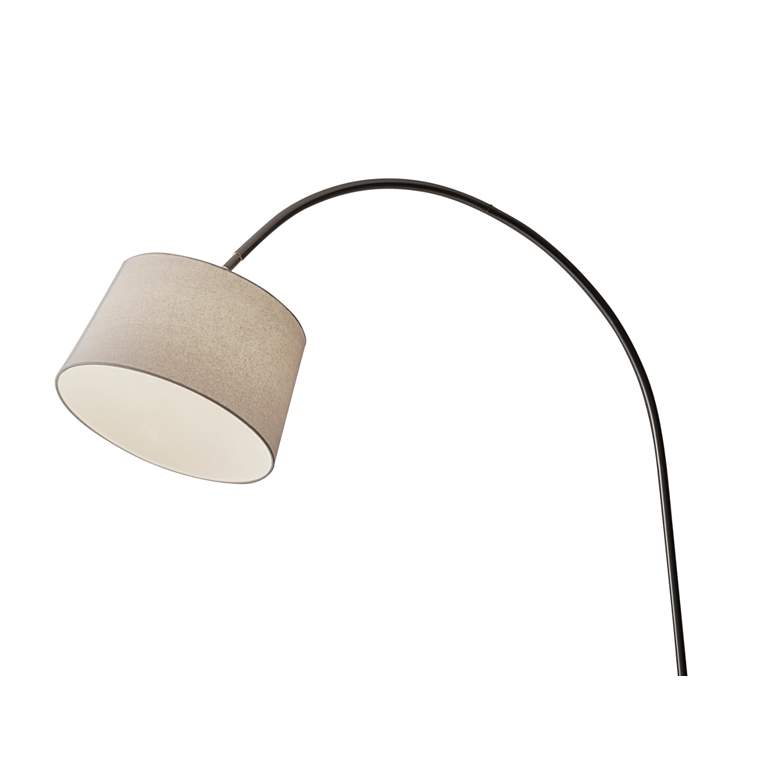 Image 5 Adesso Goliath 83 inch Brushed Steel Modern Arc Floor Lamp more views