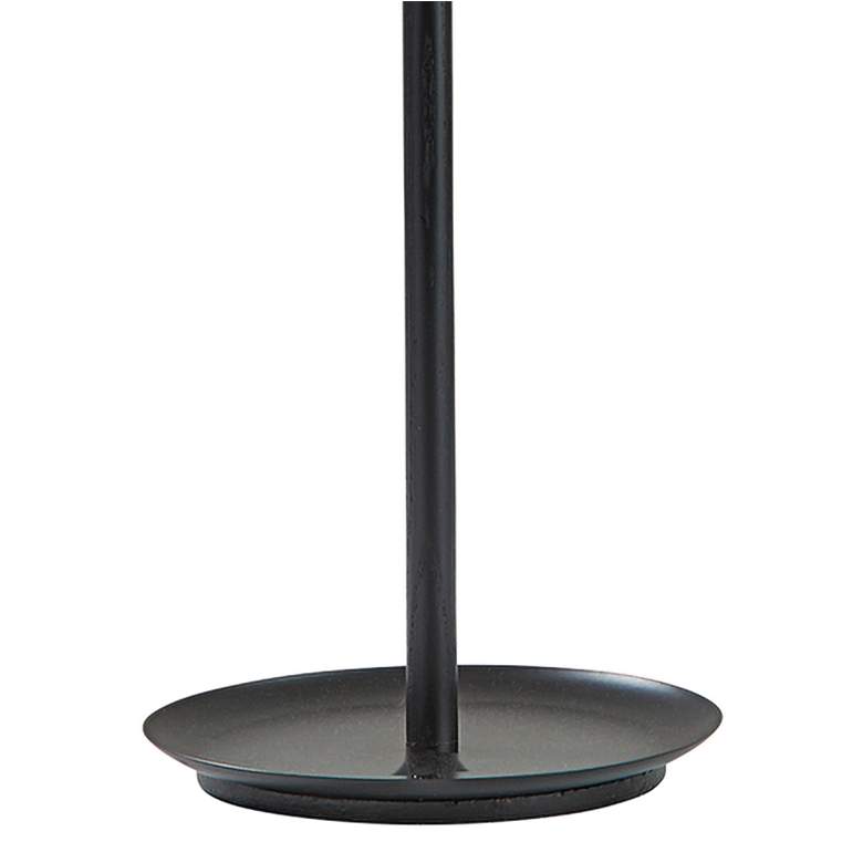 Image 4 Adesso Gravity Adjustable Height Black Ash Wood LED Task Floor Lamp more views