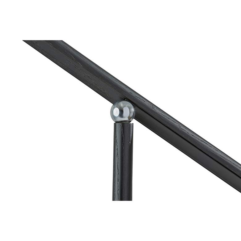 Image 5 Adesso Gravity Adjustable Height Black Ash Wood LED Task Floor Lamp more views