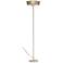 Adesso Harper 71" High Brushed Steel Modern Torchiere Floor Lamp