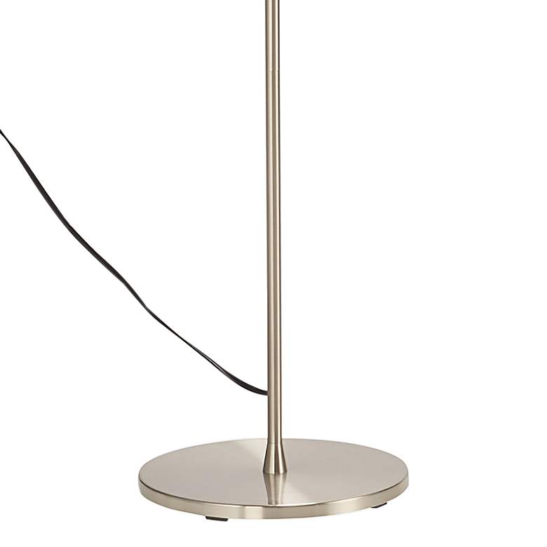 Image 3 Adesso Harper 71 inch High Brushed Steel Modern Torchiere Floor Lamp more views