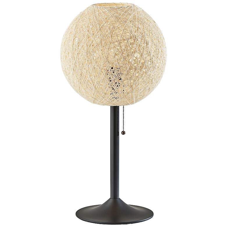 Image 1 Adesso Havana 24" Modern Dark Bronze Paper Shade Table Lamp