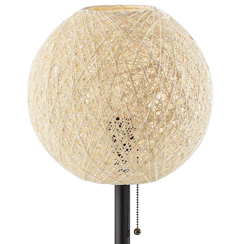 Image 2 Adesso Havana 24" Modern Dark Bronze Paper Shade Table Lamp more views