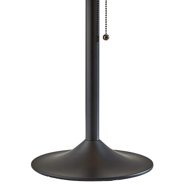 Image 3 Adesso Havana 24" Modern Dark Bronze Paper Shade Table Lamp more views