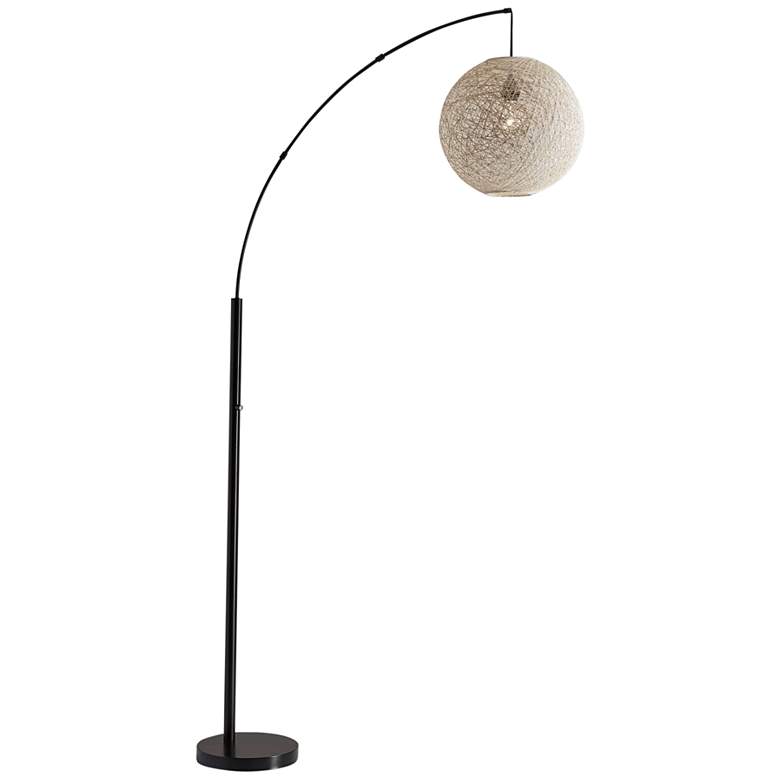 Image 2 Adesso Havana 76 1/2 inch Antique Bronze Metal Modern Arc Floor Lamp