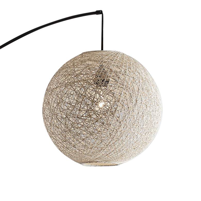 Image 3 Adesso Havana 76 1/2" Antique Bronze Metal Modern Arc Floor Lamp more views