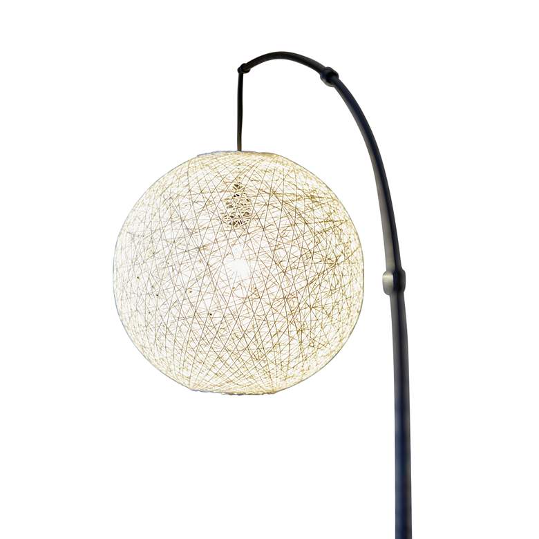 Image 5 Adesso Havana 76 1/2" Antique Bronze Metal Modern Arc Floor Lamp more views