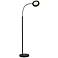 Adesso Holmes Adjustable Height Black LED Magnifier Floor Lamp