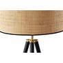 3_Adesso Jackson 60 1/2" High Modern Black Wood Tripod Floor Lamp more views