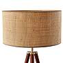 2_Adesso Jackson 60 1/2" High Modern Walnut Wood Tripod Floor Lamp more views