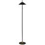 1_Adesso Kaden 54" High Black Metal Modern Floor Lamp