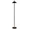 Adesso Kaden 54" High Black Metal Modern Floor Lamp