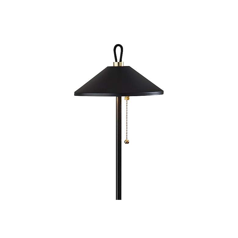 Image 2 Adesso Kaden 54" High Black Metal Modern Floor Lamp more views