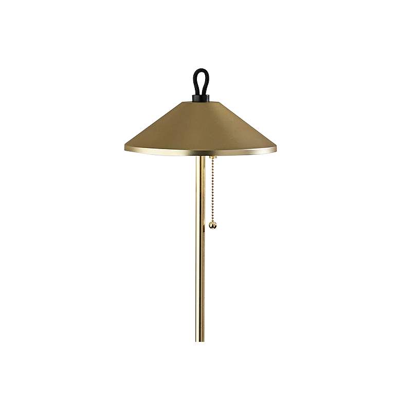 Image 2 Adesso Kaden 54" High Brass Finish Modern Floor Lamp more views
