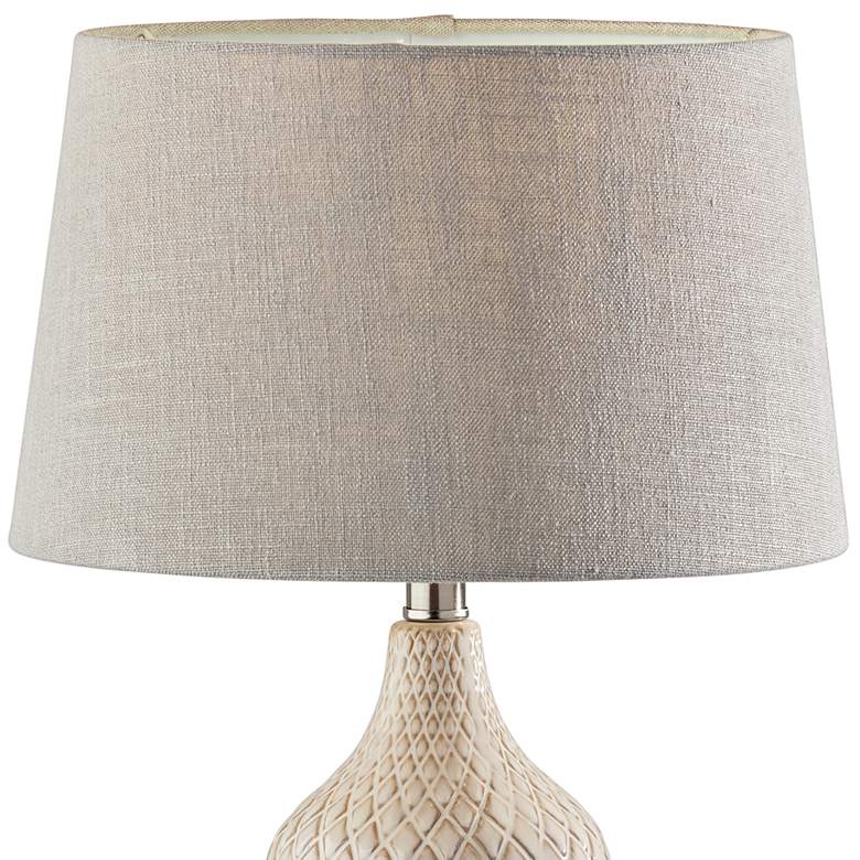 Image 2 Adesso Kathryn 22 3/4" Off-White Ceramic Accent Table Lamps Set of 2 more views