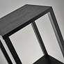Adesso Lawrence 34 3/4" High Black Wood 2-Shelf Tall Pedestal Table