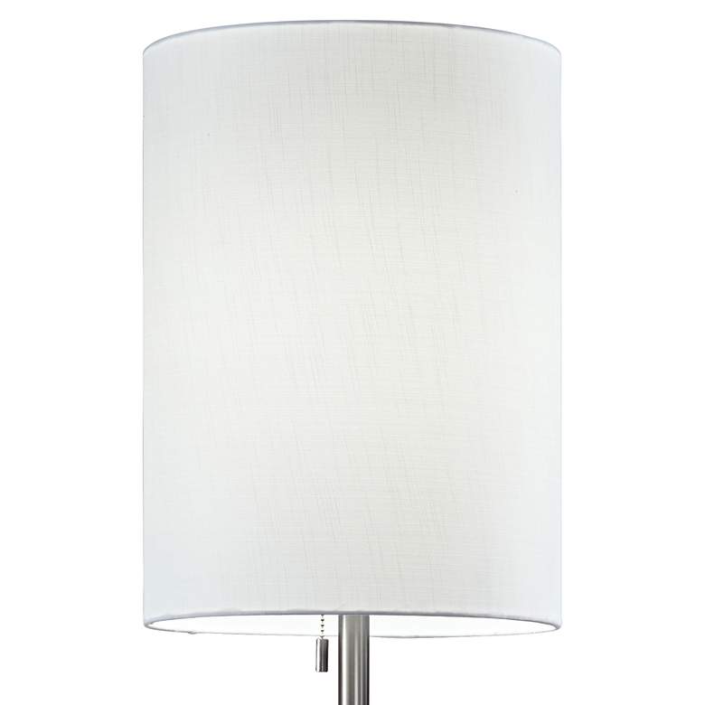 Image 2 Adesso Liam 60 1/2" Brushed Steel Modern Pull Chain Floor Lamp more views