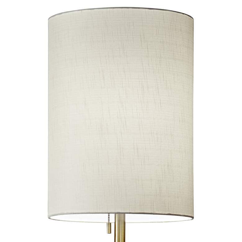 Image 2 Adesso Liam 60 1/2" High Antique Brass Finish Modern Floor Lamp more views