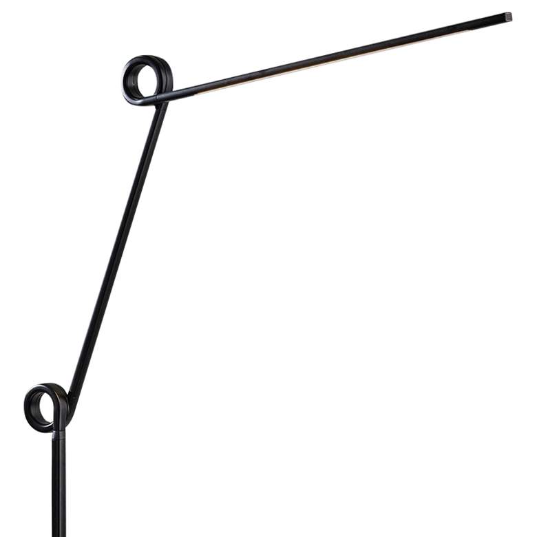 Image 4 Adesso Lighting Adjustable Height Knot Black Metal LED Floor Lamp more views