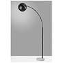 2_Adesso Lighting Astoria 78" High Black Finish Dome Modern Arc Lamp more views