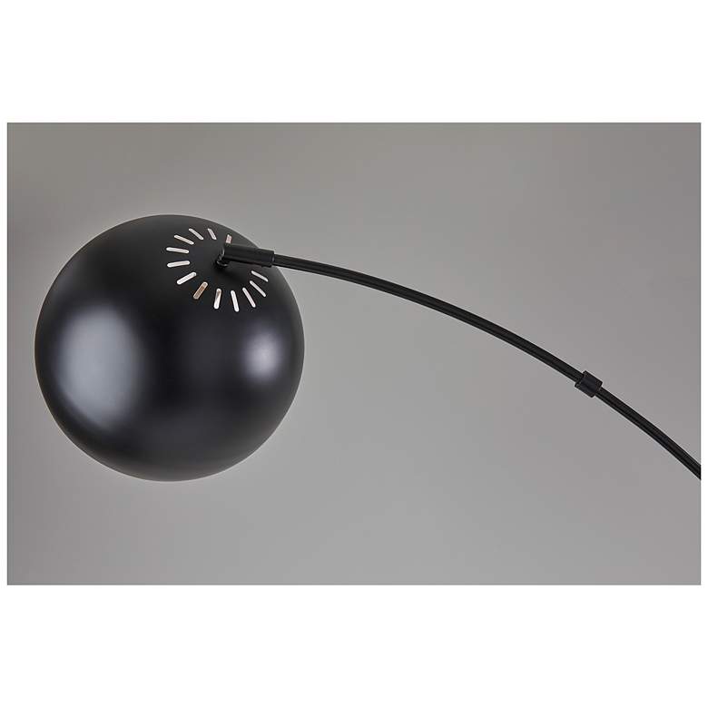 Image 5 Adesso Lighting Astoria 78" High Black Finish Dome Modern Arc Lamp more views