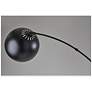 5_Adesso Lighting Astoria 78" High Black Finish Dome Modern Arc Lamp more views