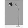 7_Adesso Lighting Astoria 78" High Black Finish Dome Modern Arc Lamp more views