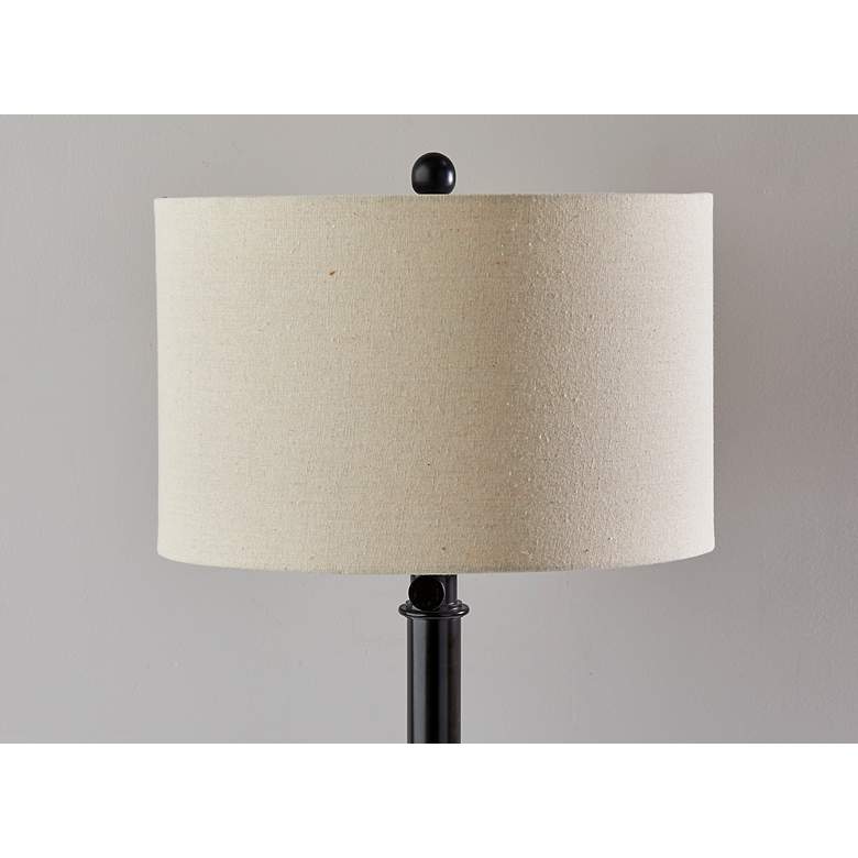 Image 5 Adesso Lighting Barton Adjustable Height Bronze Stick Table Lamp more views