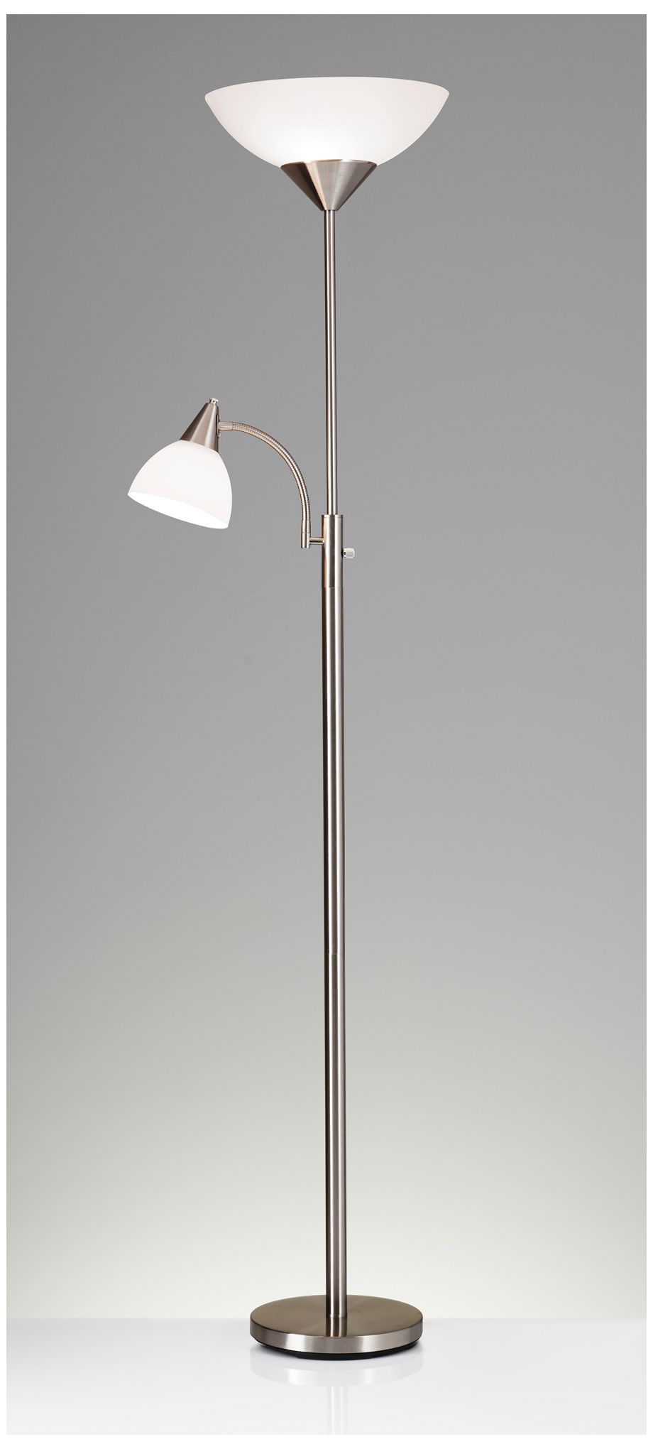 Image 3 Adesso Lighting Piedmont 71" High Torchiere Floor Lamp with Side Light more views
