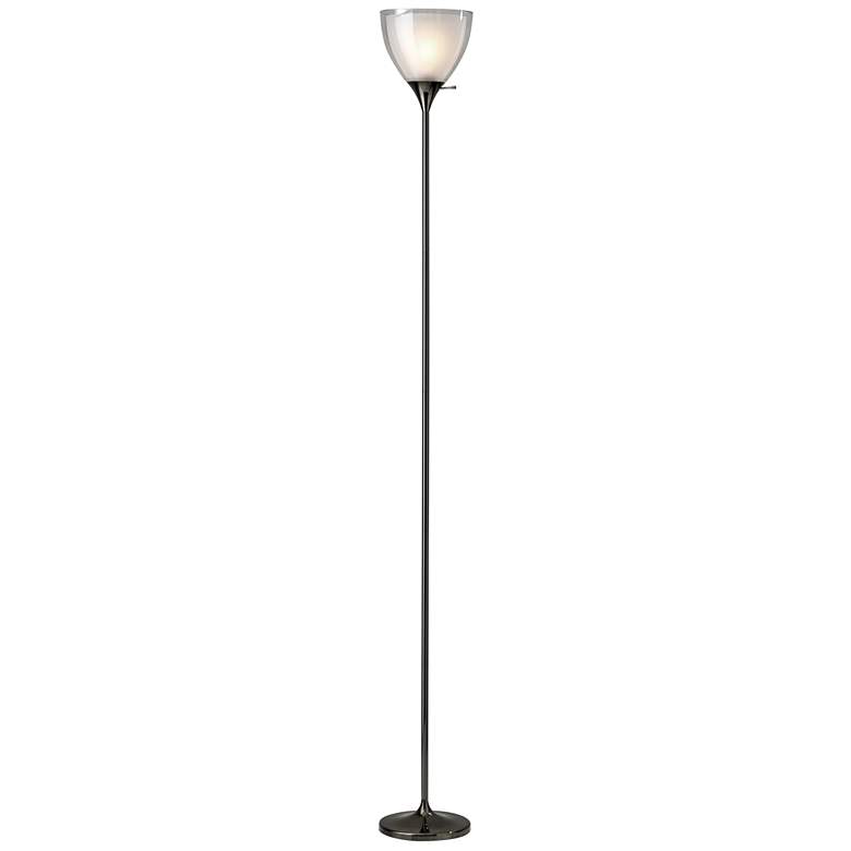 Image 1 Adesso Lighting Presley 72" High Metal and Glass Modern Torchiere