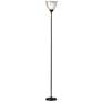 Adesso Lighting Presley 72" High Metal and Glass Modern Torchiere