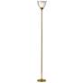 Adesso Lighting Presley 72" High Modern Gold Torchiere Floor Lamp