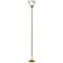 Adesso Lighting Presley 72" High Modern Gold Torchiere Floor Lamp
