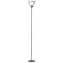 Adesso Lighting Presley 72" High Modern Silver Torchiere Floor Lamp