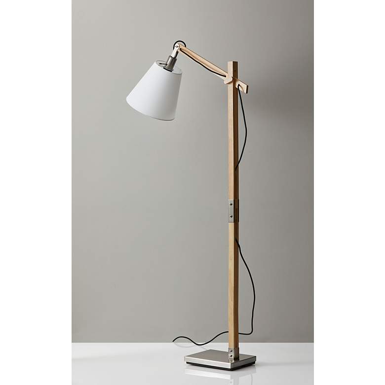 Image 1 Adesso Lighting Walden 61" High Arc Arm Modern Floor Lamp