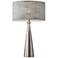 Adesso Linda 21 1/2" Brushed Steel Modern Accent Table Lamp